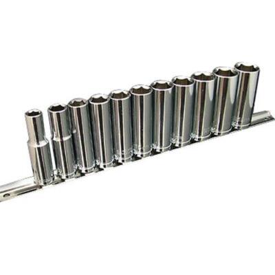 11 STCK. 3/8 ZOLL ANTRIEB SCHWERLAST METRISCH TIEF STECKSCHLÜSSELSATZ 8 MM - 19 MM CRV DR STECKSCHLÜSSEL