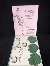 Novelty Fig Leaf Pasties  Merkin Gift Set 1962 The Leister Game Co. Burlesque