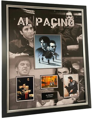 Al Pacino signiertes Foto Bild MONTAGE GROSSER FILME SCARFACE PATE ETC.