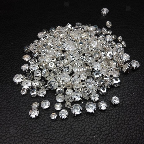 100x Crystals Rhinestone Loose Faceted Beads Embellishment Sew On Crafts 7mm - Picture 4 of 12