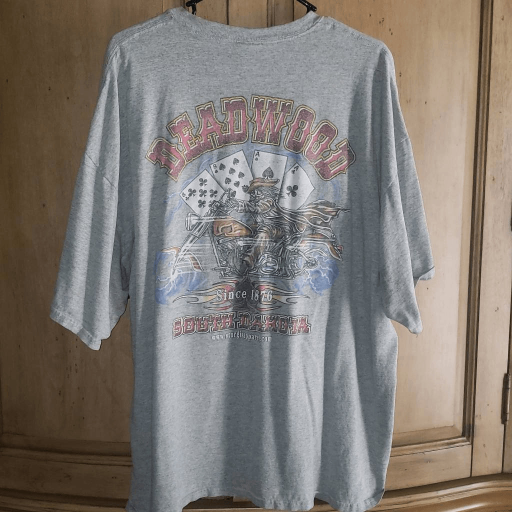 Throwback Deadwood South Dakota Graphic Tee-Shirt 2XL View 4