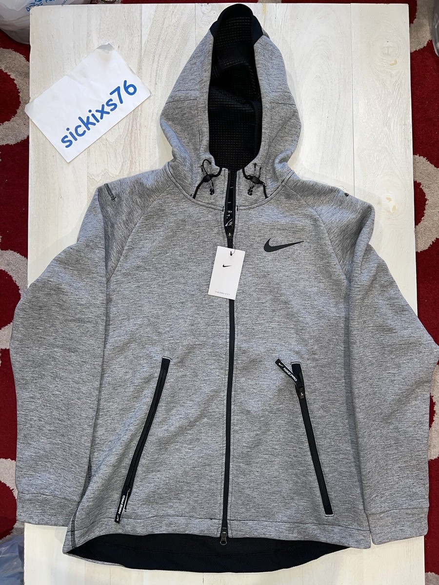 Nike Pro Therma-FIT Full-Zip Men's Hoodie 'Grey Heather' Size