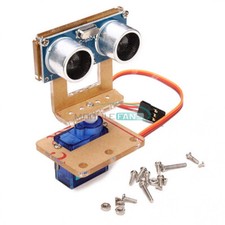 HC-SR04 Ultrasonic Range Module Kits and Analog Servo Robot Mounting Bracket