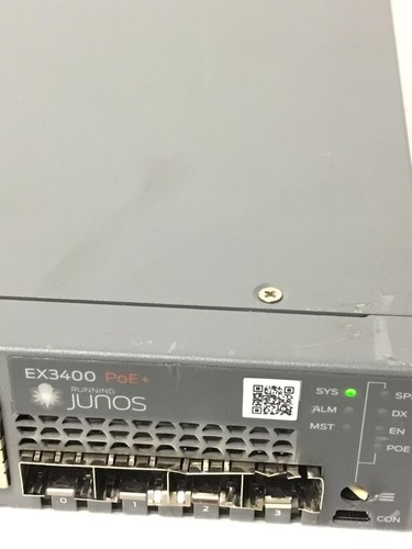 Juniper Networks Ex3400 48-Port PoE+ Switch W/ 2x PS Dps 920Ab FREE SHIPPING - Picture 6 of 15