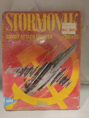 Stormovik Soviet Attack Fighter SU25 IBM PC Game New Sealed Damaged Box