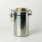 Tobacco Jar Cigar Humidor Tobacco Storage Jar Stainless Steel Airtight Container