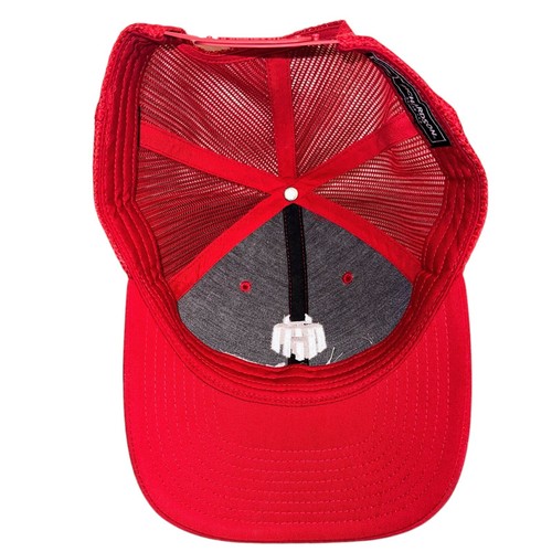 RICHARDSON 112 Muscle Hustle Hat Red Trucker Snapback Gym Fitness Cap 2018 OS - Picture 6 of 10
