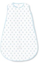 Amazing Baby Cotton Sleeping Sack, Wearable Blanket with 2-way Zipper, Pastel Bl