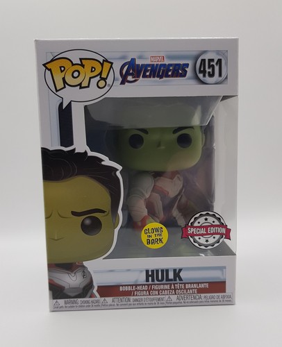 Funko Pop! Bobblehead Marvel Avengers Hulk #451 Special Edition GLOW IN THE DARK