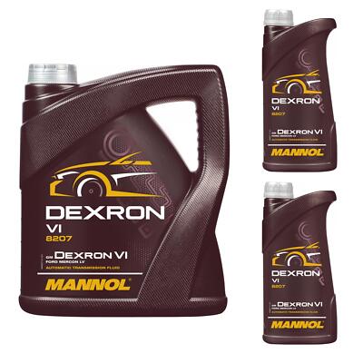 6 Liter Original MANNOL Getriebeöl Dexron VI Gear Oil Automatikgetriebeöl