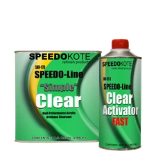 Automotive Acrylic Urethane Clear Coat, 3:1 mix Clearcoat gallon Kit w/Fast Act.
