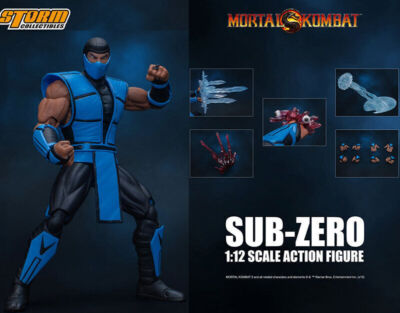 Official Storm Toys Mortal Combat 3 Sub-Zero MK3 1:12 Scale 6'' Action Figure New
