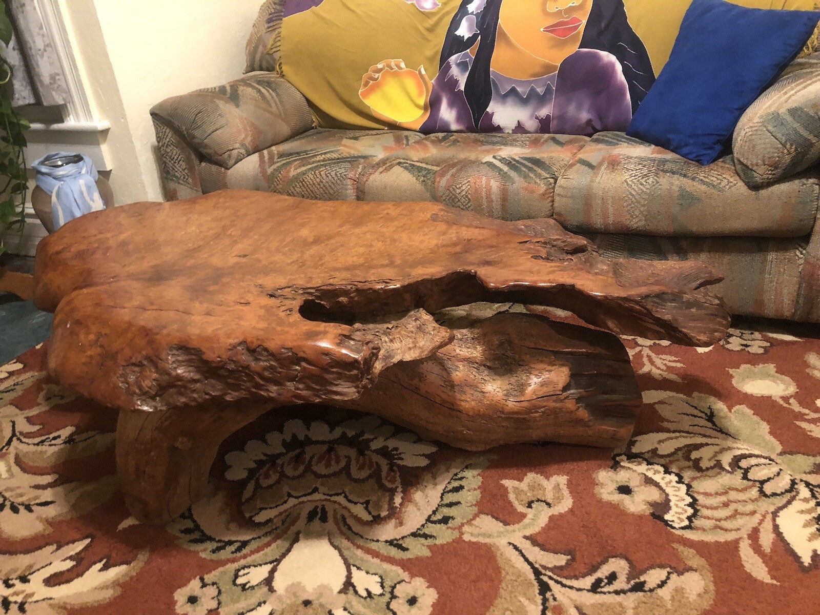 Amazing Antique Old Growth Redwood Burl Wood Coffee Table eBay