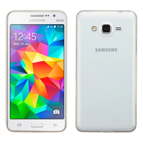 Funda Ultra Delgada 0.8mm Suave Transparente Transparente Cubierta para Galaxy Grand Prime G530 Foto 4 de 4