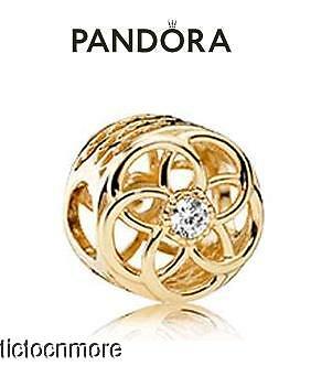 RETIRED PANDORA 14K GOLD BRACELET CHARM 