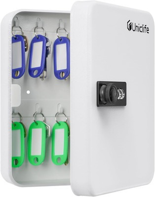 20 Position Key Cabinet with Combination Lock Resettable White Digital Security 