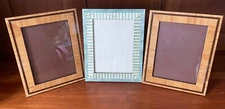 Lot Three (3) NATALINI ITALY Photo Frames 7-1/4" x 9-1/4" (Photo - 5" x 7")