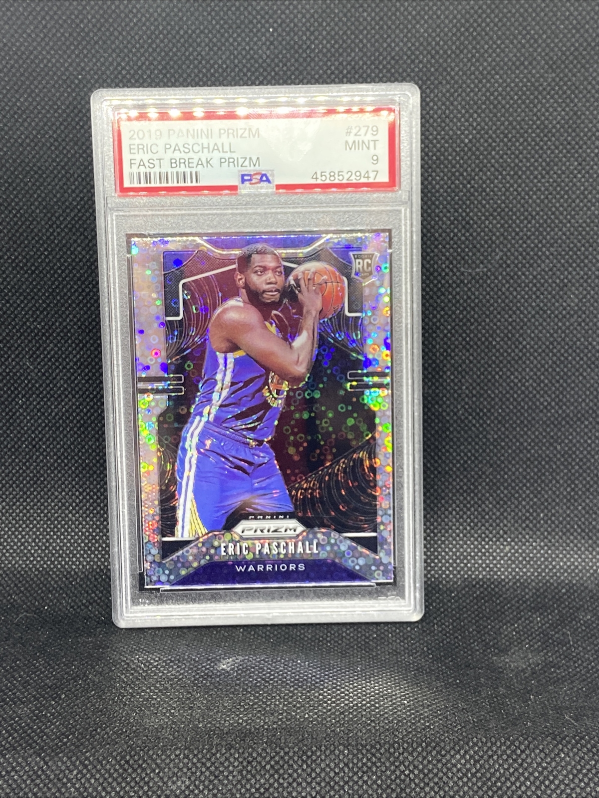 2019-20 Prizm Eric Paschall Fast Break Prizm Rookie RC #279 PSA 9