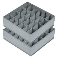 Sock Drawer Organizer Divider 2 Packs Underwear Organizer 24 Cell Closet Organiz
