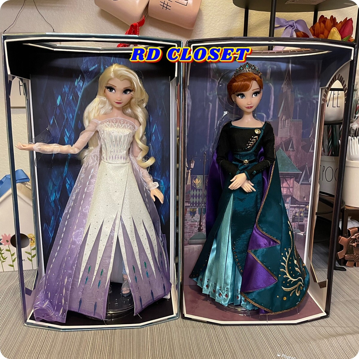 Disney Store Frozen II Queen Anna and Elsa Limited Edition Dolls