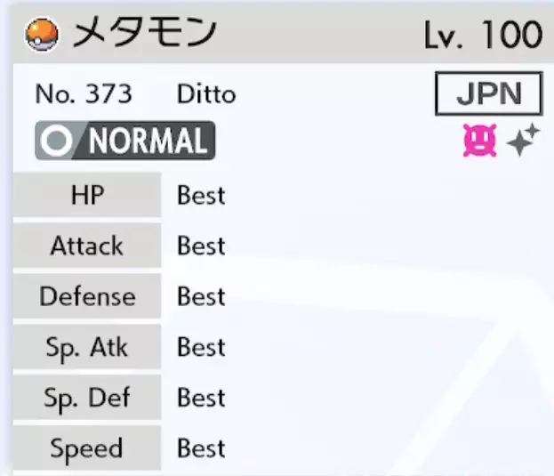 6IV - SHINY- JAPANESE DITTO, POKEMON BRILLIANT DIAMOND & SHINING PEARL  MASUDA