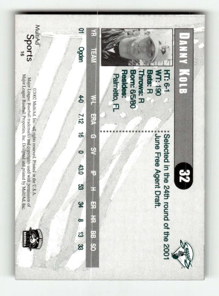 2002 Multi-Ad Beloit Snappers #17 Brad Nelson NM Near Mint BXCP03 - Image 2 of 2