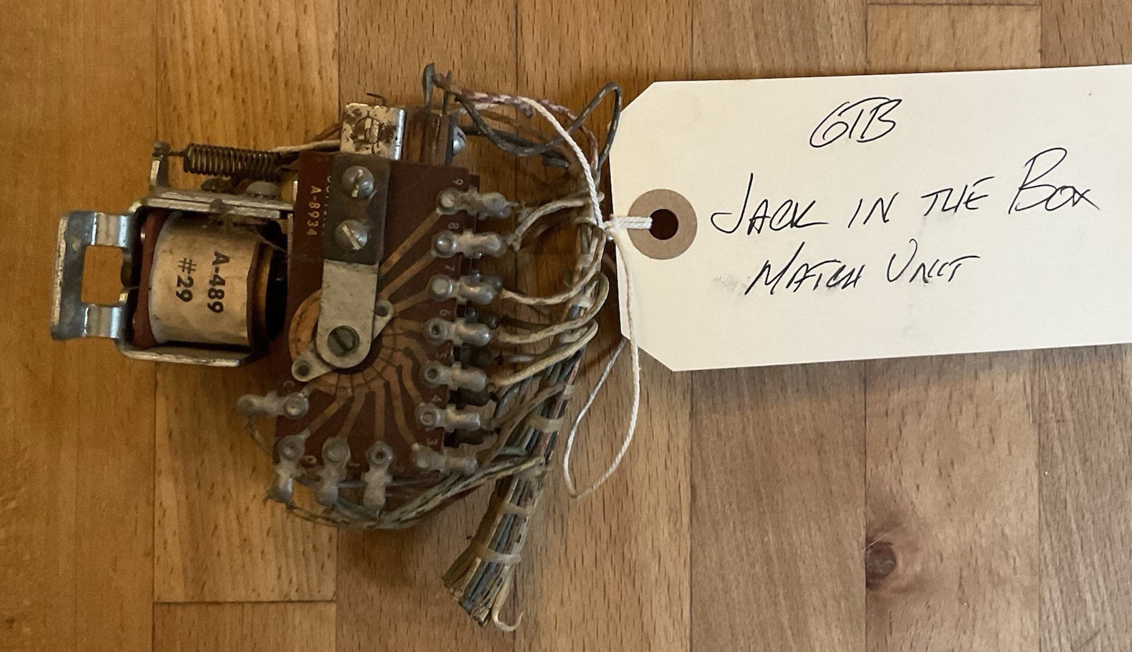 Gottlieb EM Pinball Machine Match Unit Assembly - AX Unit