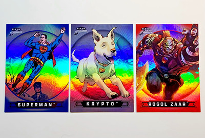 2025 Fleer Brilliants Superman BASE, RED, BLUE PARALLELS. Pick Your Card!! 1-90