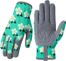 Gardening Gloves for Women, Breathable Leather Garden Gloves with Grip, Thorn Pr