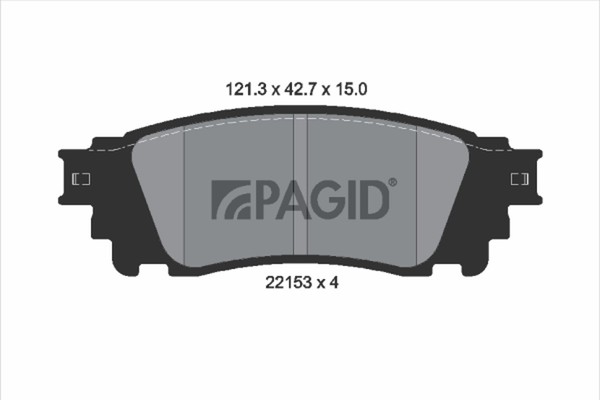Pagid Bremsbelagsatz Scheibenbremse T2465N FüR Toyota Alphard Vellfire GGH30 NX-image