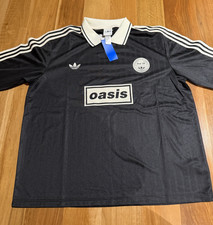 adidas x Oasis Live 25 Tour Jacquard Jersey Black Men s Size XL NWT