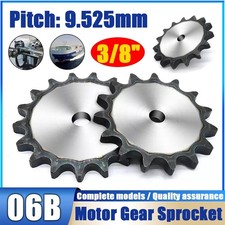 3/8" 06B 10 to 50 Teeth Motor Gear Sprocket for Go Kart eScooter, Pitch: 9.525mm