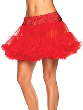 Red Petticoat Crinoline Slip, One Size 90-160lbs , BRAND NEW, Leg Avenue