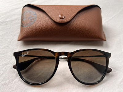 Ray Ban P Sonnenbrille ERIKA Polarized RB 4171 710/T5 Panto Havana Braun. Top!