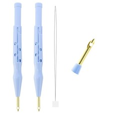 2 Pack Adjustable Embroidery Punch Needle Pen Tool for Rug DIY Crafts