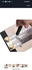 Woodworking T Ruler High Precision Gauge Marking Scale Scribe Line Ruler with...