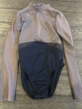 Balera Girls' Long Sleeve Leotard, Size Small Child