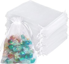 4x6 Inch 100PCS White Organza Gift Bags Bulk - Thick 210T Wedding Favor Bags ...
