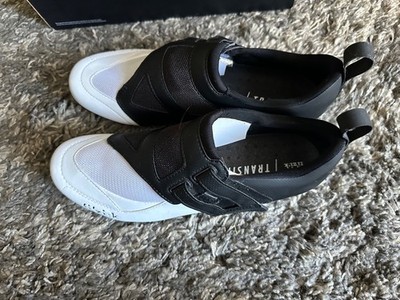 Fizik Transiro R4 Powerstrap Cycling Shoe, Black / White, EU 45.5