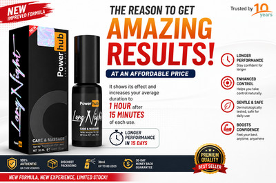 Power Hub Long Night Spray for Men 30ml Premium Herbal Formula Best Seller
