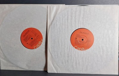THE BEATLES White Vinyl LP Records SWBO 101 Orange Label with