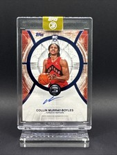 2025-26 Topps Three Collin Murray-Boyles RC AUTO RARE 10/15 RAPTORS Encased