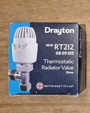 Drayton RT212 15mm Angled TRV 08 09 015 New BNIB Brand New - White