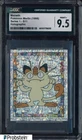 1998 Pokemon Merlin Series 1 Holographic #S11 Meowth CGC 9.5 MINT+