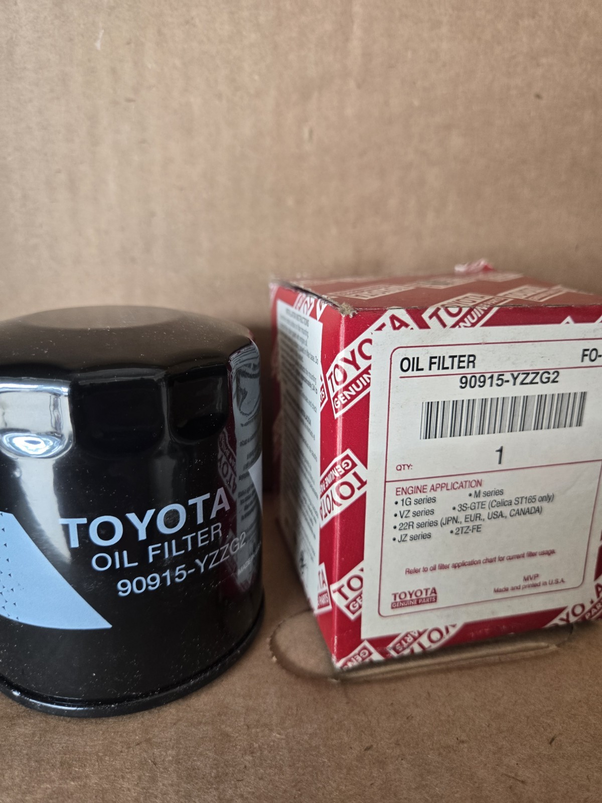 90915-YZZG2 New Toyota Genuine Oil Filter
