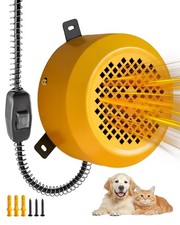Dog House Heater with Adjustable 400W/800W Power, Pet 12.5 10 5.9inch, Yellow