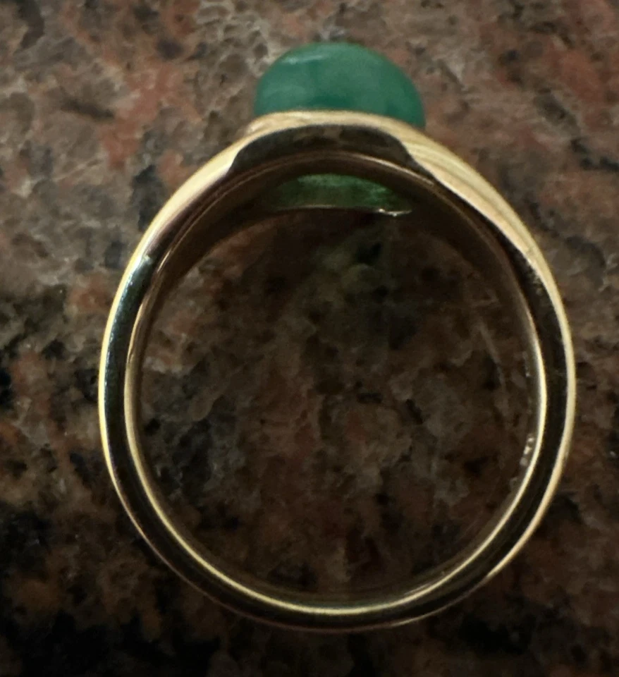 Ring, Silber 925 vergoldet, Kristallopal beh., Gr. 56(18), Breite 10,7 mm - Bild 4 von 4