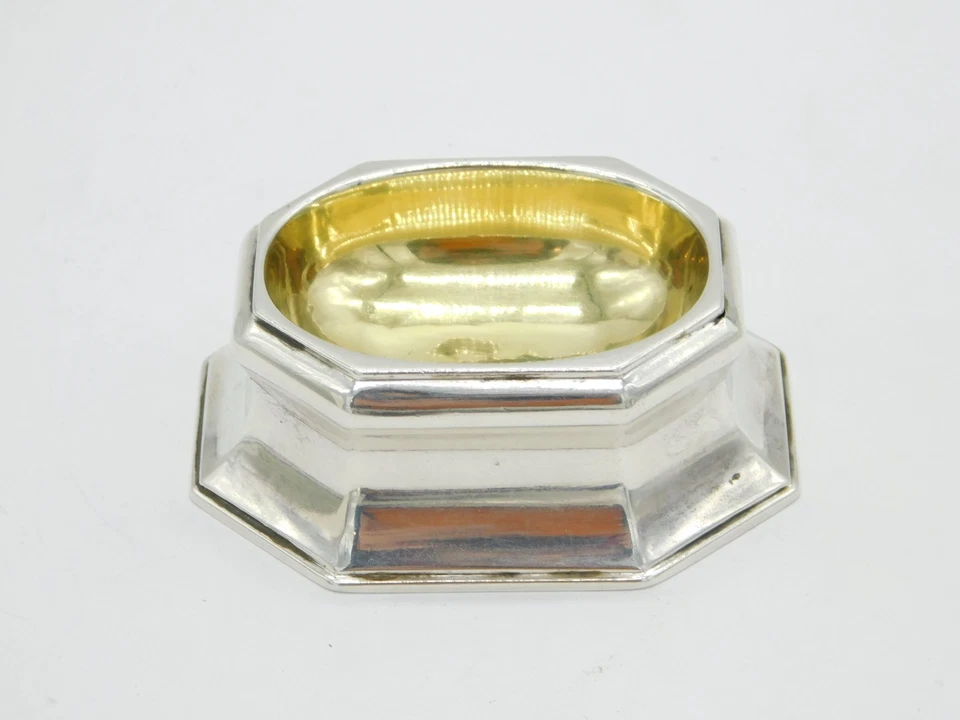 Zanjadora con cresta de plata esterlina Jorge II antigua 1739 Londres Edward Wood Foto 4 de 4