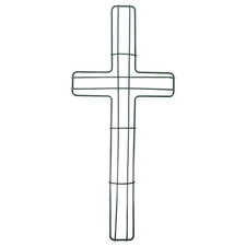 Cross Wreath Frame Cross Shaped Reusable Metal Wire Wreath Frame DIY Cross Frame