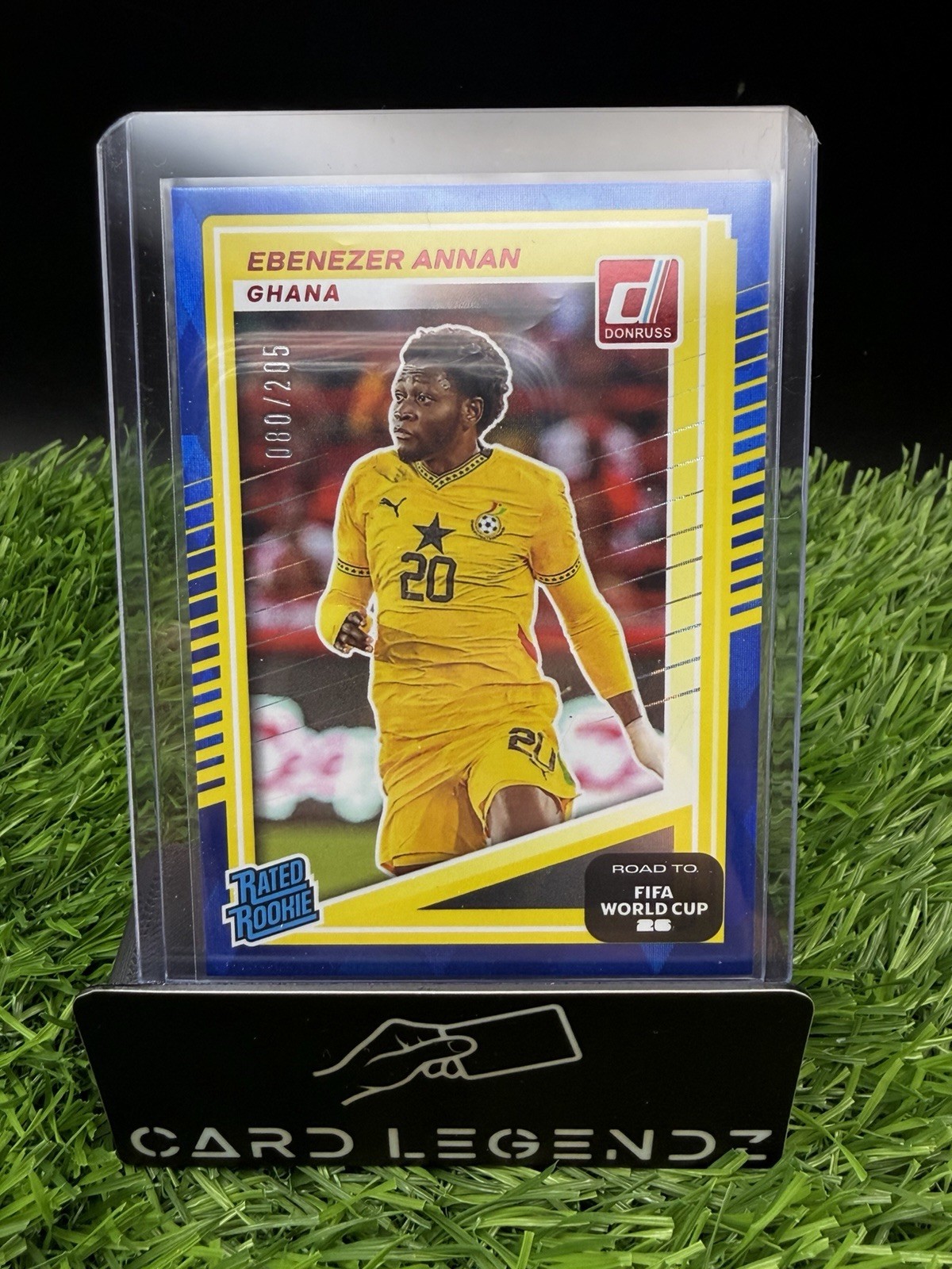 Ebenezer Annan 2025-26 Donruss World Cup 26 Rated Rookie Blue Cubic #205